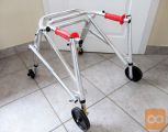 Lahka otroška rolator hodulja, s samodejno zavoro