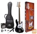 SX SB1SK-BK Bas kitara kitare set komplet