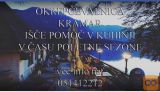 Nudim delo kuharju v baru Kramar, bohinjsko jezero