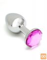 ANALNI ČEP Rimba Sofia Silver-Pink