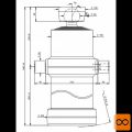 Cilinder teleskopski, 4stopnje, 20t, 2510mm, s kroglo 4090S