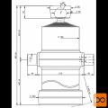 Cilinder teleskopski, 6stopenj, 13t, 2955mm, s kroglo 6024S