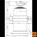 Cilinder teleskopski, 6stopenj, 20t, 1810mm, s kroglo 4059S