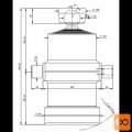 Cilinder teleskopski, 6stopenj, 20t, 1540mm, s kroglo 4058S