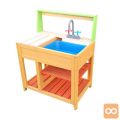 Otroška kuhinja z umivalnikom 580 x 390 x 730 mm – lesena