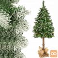2v1 božično drevo jelka na deblu 180cm s snegom