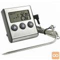 Digitalni LCD inox kuhinjski termometer do 250°C sonda 100cm