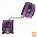 OKOVI ZA ZAPESTJE Kink Premiuim Fur Lined Black/Purple