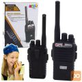 Set dveh otroških walkie talkie postaj doseg do 60m črna