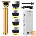 T9 aku. strižnik za lase in brado – prirez.1500mAh zlat