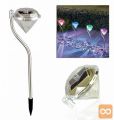 Solarna talna inox LED RGB svetilka diamant 300mAh